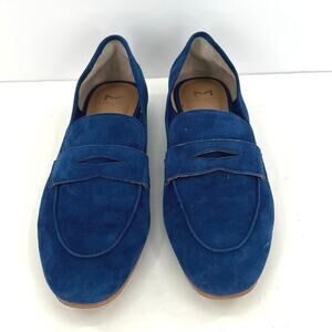 Marc Fisher women’s cobalt blue suede loafers shoes